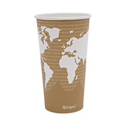 WORLD ART RENEWABLE AND COMPOSTABLE HOT CUPS, 20 OZ, 50/PACK, 20 PACKS/CARTON by Eco-Products