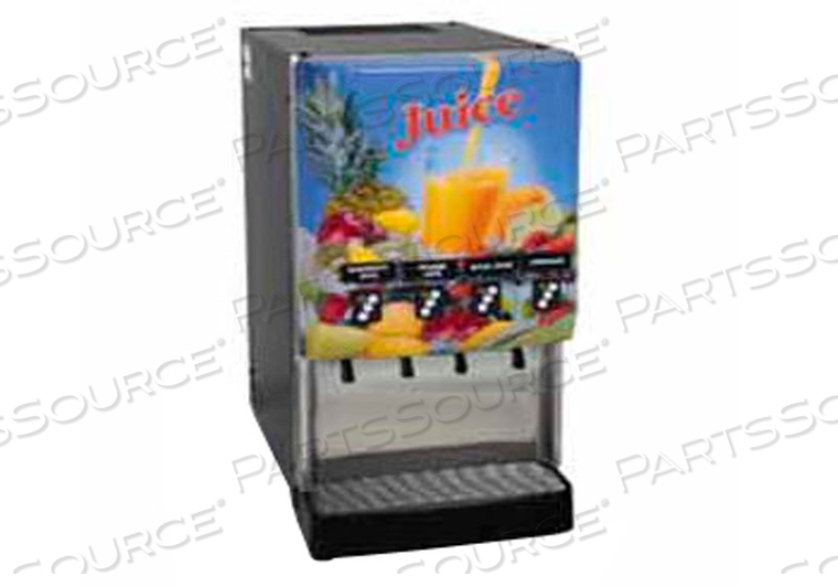 SILVER SERIES 4-FLAVOR COLD BEVERAGE SYSTEM, FULLY LIT, PORTION CONTROL by Bunn SILVER SERIES 4-FLAVOR COLD BEVERAGE SYSTEM, FULLY LIT, PORTION CONTROL by Bunn