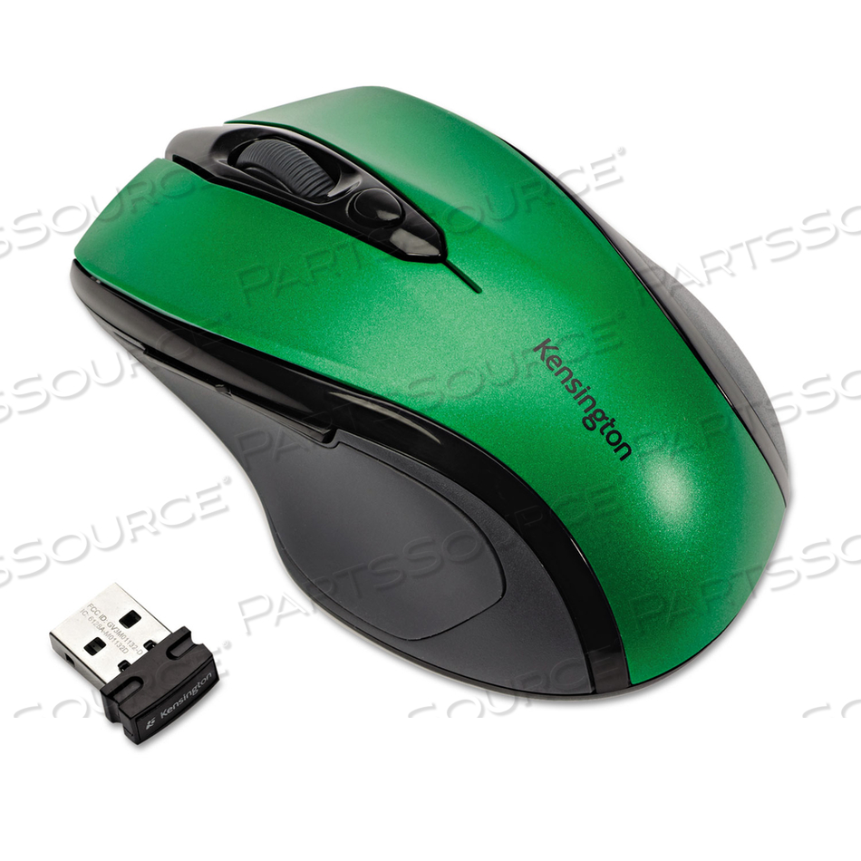 PRO FIT MID-SIZE WIRELESS MOUSE, 2.4 GHZ FREQUENCY/30 FT WIRELESS RANGE, RIGHT HAND USE, EMERALD GREEN PRO FIT MID-SIZE WIRELESS MOUSE, 2.4 GHZ FREQUENCY/30 FT WIRELESS RANGE, RIGHT HAND USE, EMERALD GREEN