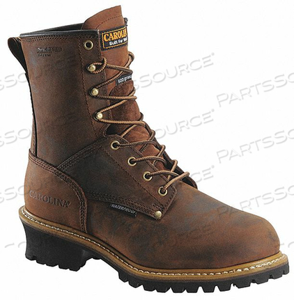 LOGGER BOOT 12 D BROWN PLAIN PR by Carolina Shoe