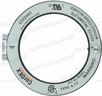 ROUND INFRARED WINDOW 4 IN. 100MM DIA. by Cordex