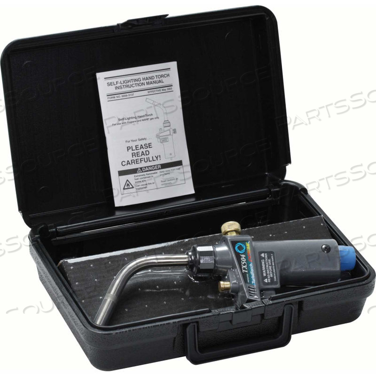 TURBOTORCH EXTREME SELF LIGHTING TORCHES, TXC504 TORCH SWIRL, MAP-PRO/LP GAS, WITH CASE 