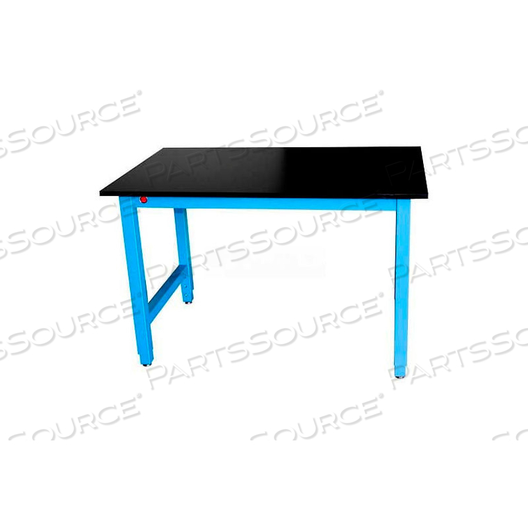 WSI LABORATORY WORK BENCH - 72"W X 30"D ADJ. CHEMICAL RESISTANT PHENOLIC RESIN - BLUE 