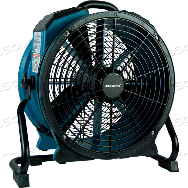 STACKABLE AXIAL FAN WITH 3-HOUR TIMER, VARIABLE SPEED, 1/3 HP, 3600 CFM by Xpower Manufacure, Inc STACKABLE AXIAL FAN WITH 3-HOUR TIMER, VARIABLE SPEED, 1/3 HP, 3600 CFM by Xpower Manufacure, Inc