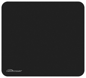 SMOOTH CLOTH NONSKID MOUSE PADS BLACK by Compucessory