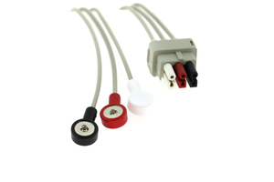 3 LEAD SNAP TO  ECG CABLE by AirLife (aka SunMed Group, LLC)