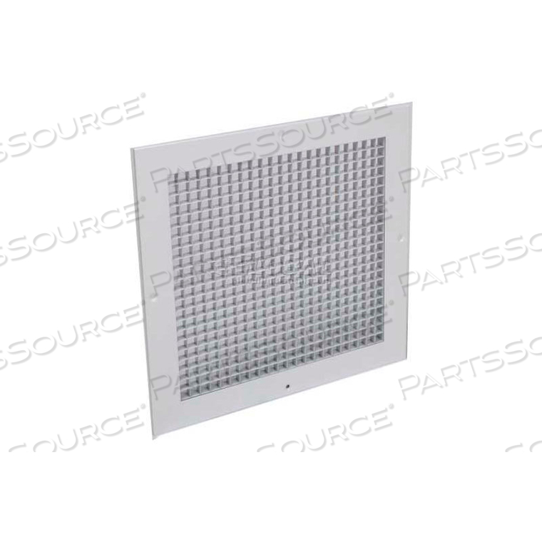 EGGCRATE RETURN GRILLE 1/2" CUBED CORE, 10" X 22", WHITE, 2 PACK by American Louver EGGCRATE RETURN GRILLE 1/2" CUBED CORE, 10" X 22", WHITE, 2 PACK by American Louver