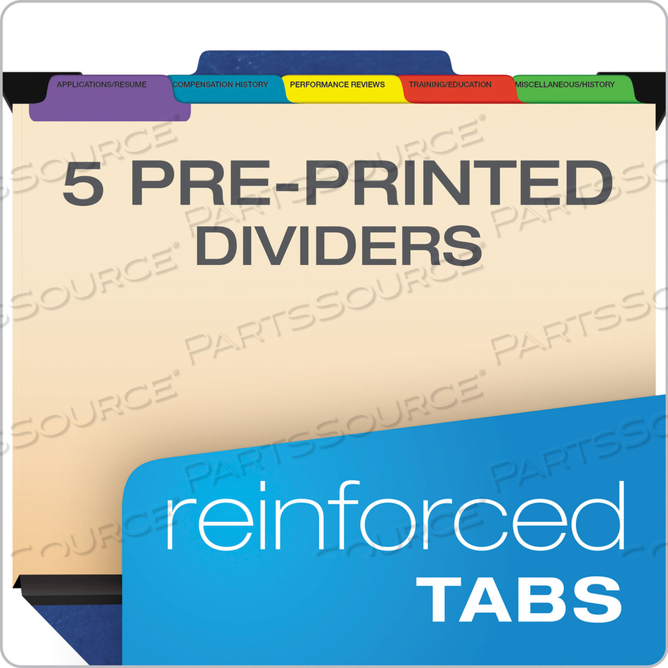 HANGING EMPLOYEE/PERSONNEL FOLDER, 9-1/2" X 11-3/4", 2" EXPANSION, BLUE by Esselte Pendaflex Corp. HANGING EMPLOYEE/PERSONNEL FOLDER, 9-1/2" X 11-3/4", 2" EXPANSION, BLUE by Esselte Pendaflex Corp.