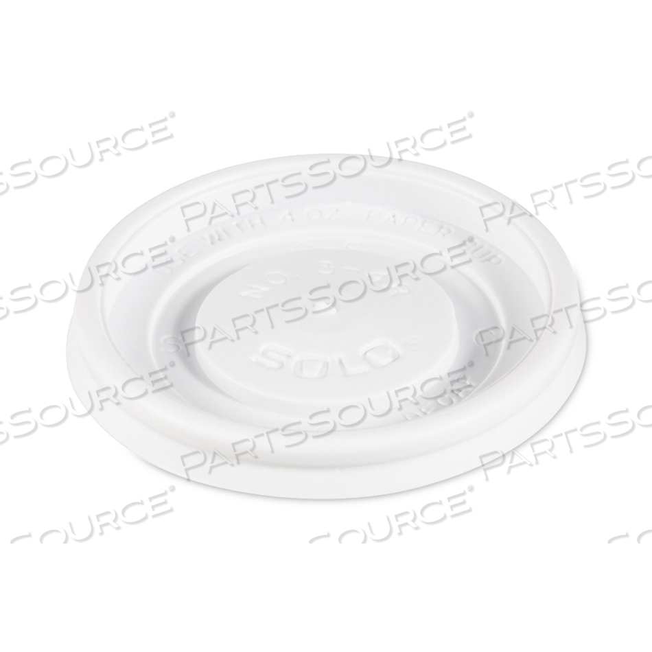 POLYSTYRENE VENTED HOT CUP LIDS, FITS 4 OZ CUPS, WHITE by Solo