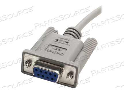 NULL MODEM CABLE, 10 FT DB9 RS232 SERIAL FEMALE TO FEMALE GRAY by StarTech.com Ltd.
