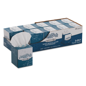 PS ULTRA FACIAL TISSUE, 2-PLY, WHITE, 96 SHEETS/BOX, 10 BOXES/CARTON by Angel Soft