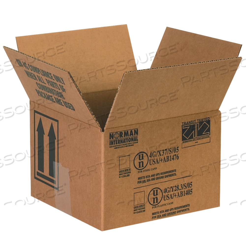 PAINT CAN BOXES, 1 - 1 QUART, 5 1/8" X 5 1/8" X 6 3/16", KRAFT, 25/BUNDLE by BOX Partners (Box Acquisitions, LLC)