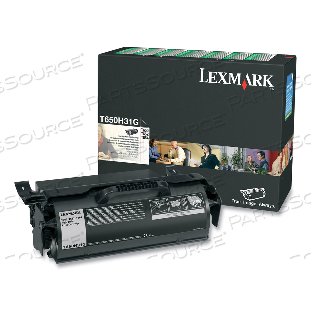 T650H31G HIGH-YIELD TONER, 21,000 PAGE-YIELD, BLACK by Lexmark T650H31G HIGH-YIELD TONER, 21,000 PAGE-YIELD, BLACK by Lexmark