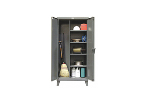 JANITORIAL CABINET 78 H 60 W DARK GRAY by Strong Hold