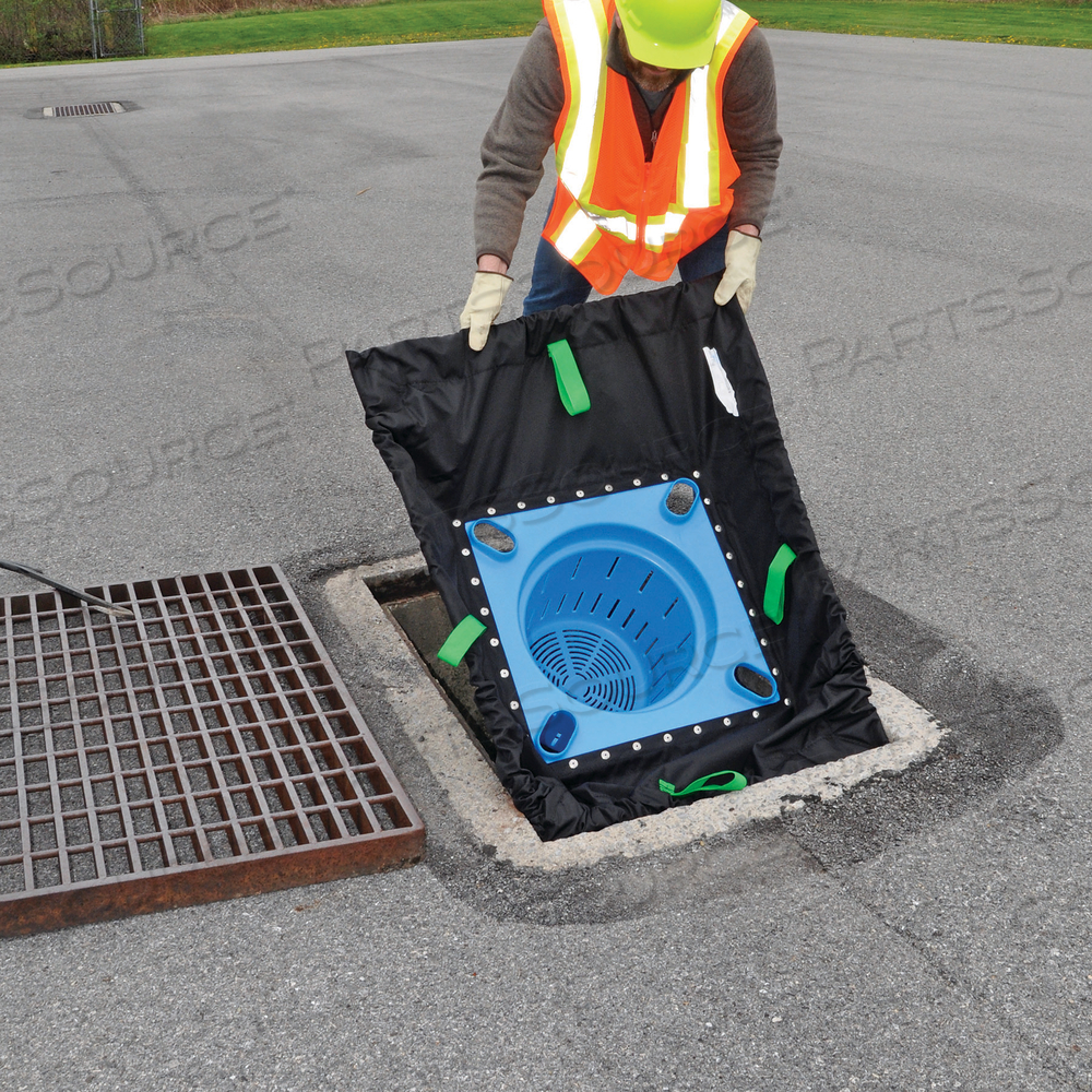 PIG OIL & SEDIMENT CATCH BASIN FILTRATION INSERT SYSTEM - LARGE by New Pig Corporation PIG OIL & SEDIMENT CATCH BASIN FILTRATION INSERT SYSTEM - LARGE by New Pig Corporation