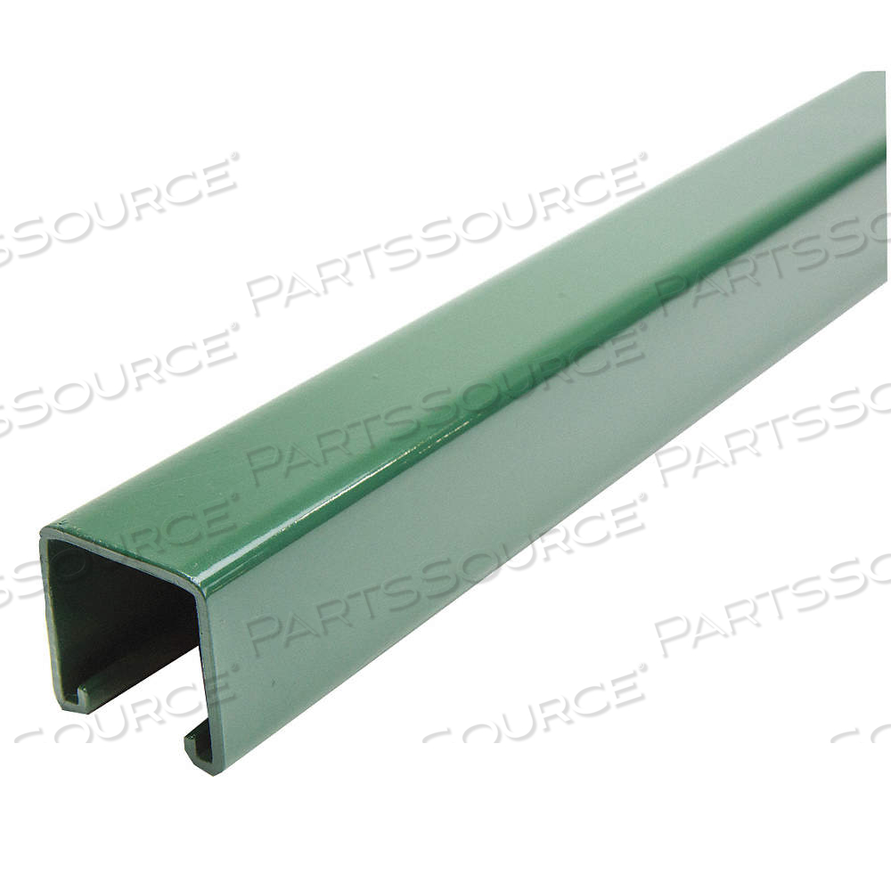 STRUT CHANNEL - SOLID WALL, STEEL, PAINTED, 12 GA GAUGE, 3 FT OVERALL LG, GREEN by Approved Vendor