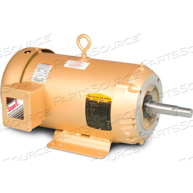 PUMP MOTOR, 3 PHASE, 7.5 HP, 208-230/460 V, 3600 RPM, 60 HZ,TEFC,184JM by BALDOR PUMP MOTOR, 3 PHASE, 7.5 HP, 208-230/460 V, 3600 RPM, 60 HZ,TEFC,184JM by BALDOR