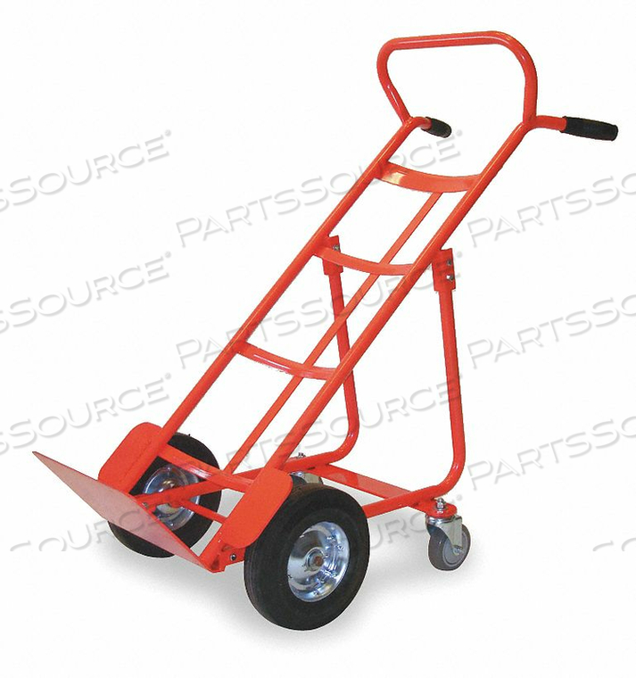 ERGONOMIC TILT-BACK STEEL GENERAL PURPOSE HAND TRUCK, LOAD CAPACITY 800 LB, OVERALL DEPTH 23 IN, OVERALL HEIGHT 47 1/2 IN, OVERALL WIDTH 19  by DAYTON ELECTRIC MANUFACTURING CO