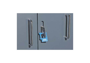 SPRING LOCK SEAL PLASTIC BLUE PK100 by Brooks