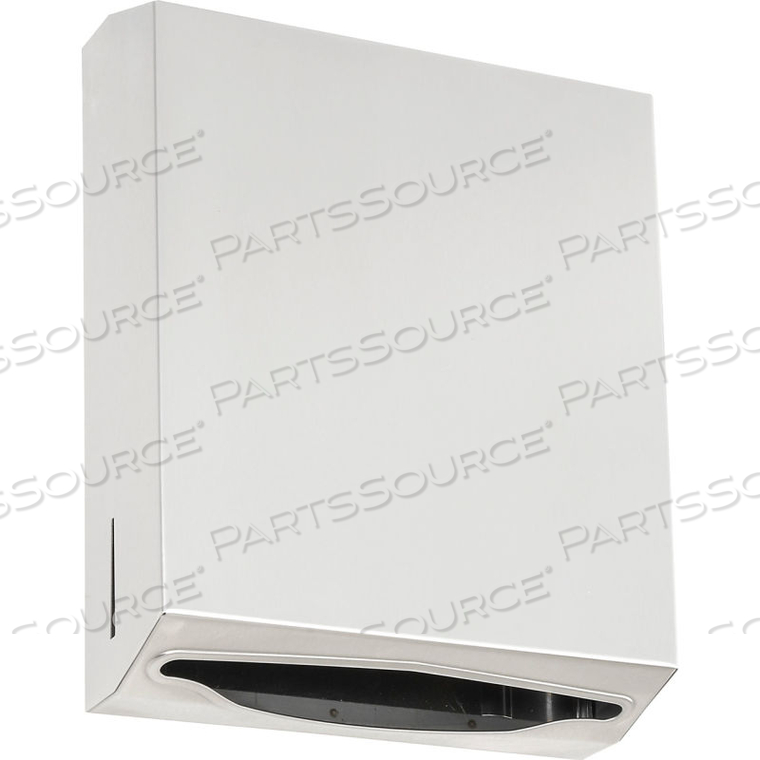 FOLDED PAPER TOWEL DISPENSER, STAINLESS STEEL by Asi Group