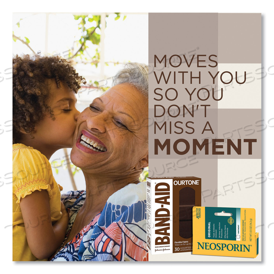 OURTONE ADHESIVE BANDAGES, BR65, 2.25 X 0.63, 3 X 0.75, 3 X 1, DEEP BROWN by Band-Aid