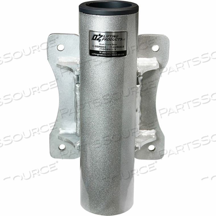 WALL-MOUNT BASE FOR 500 LB. STEEL DAVIT CRANE by Oz Lifting Products