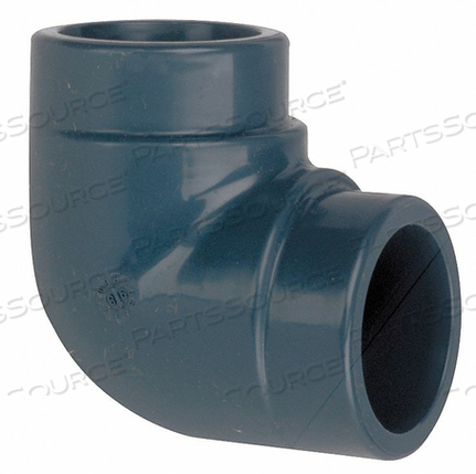 90° ELBOW, 3/4 IN X 3/4 IN FITTING PIPE SIZE, SCHEDULE 80, FEMALE SOCKET X FEMALE SOCKET, GRAY by GF Piping Systems