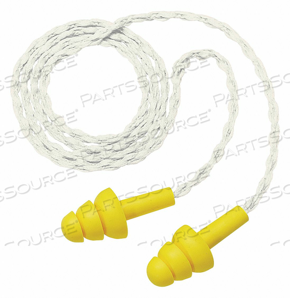 EAR PLUGS CORDED FLANGED 25DB PK100 by 3M Consumer