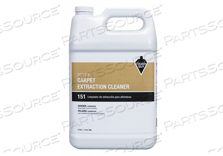 CARPET CLEANER, CLEANER TYPE CARPET CLEANER, CONTAINER TYPE JUG, CONTAINER SIZE 1 GAL, CLEANER FORM LIQUID, READY TO USE/CONCENTRATED CONCEN by Tough Guy