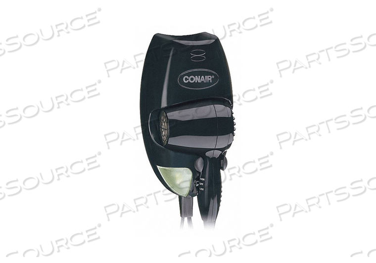 HAIRDRYER WALLMOUNT BLACK 1600 WATTS by Conair HAIRDRYER WALLMOUNT BLACK 1600 WATTS by Conair