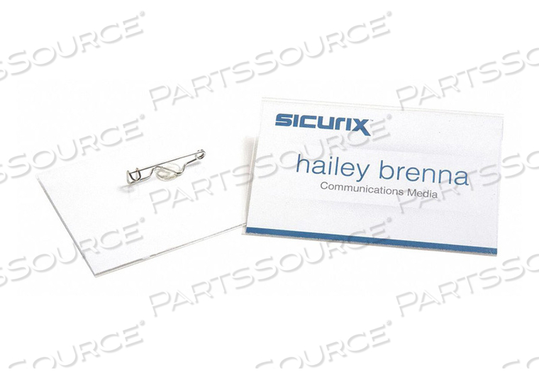 ID BADGE HOLDER KIT COLOR CLEAR PK100 by Baumgartens ID BADGE HOLDER KIT COLOR CLEAR PK100 by Baumgartens