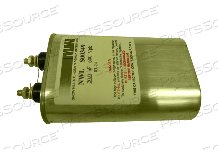 20UF- 600V SCR COMMUTATION CAPACITOR by GE Healthcare 20UF- 600V SCR COMMUTATION CAPACITOR by GE Healthcare