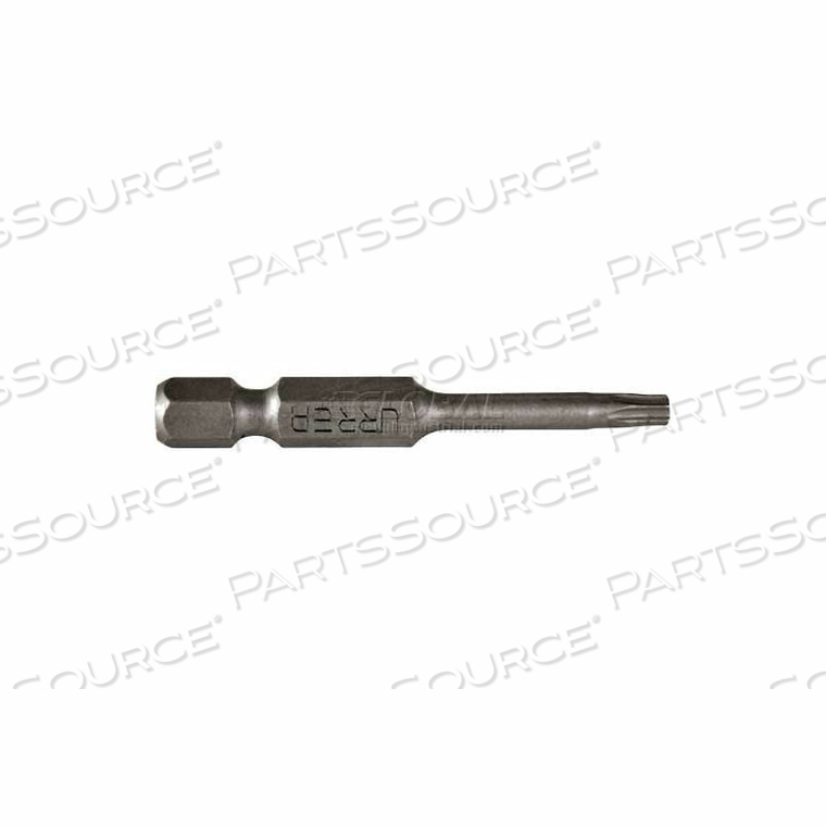 INDUSTRIAL GRADE TORX POWER BIT, 1/4 HEXAGON, T30 DRIVE, 6" LONG by Urrea Professional Tools