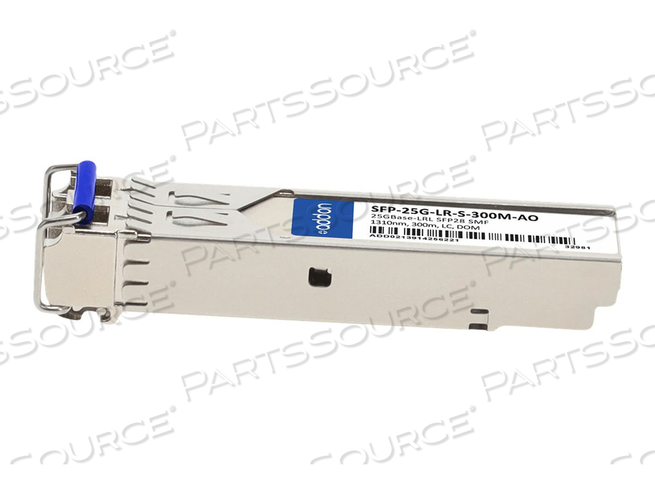 ADDON, SFP28 TRANSCEIVER MODULE (EQUIVALENT TO: CISCO SFP-25G-LR-S-300M), 25 GIGABIT LAN, 25GBASE-LR, LC SINGLE-MODE, UP TO 984 FT, 1310 NM, by ADDON ADDON, SFP28 TRANSCEIVER MODULE (EQUIVALENT TO: CISCO SFP-25G-LR-S-300M), 25 GIGABIT LAN, 25GBASE-LR, LC SINGLE-MODE, UP TO 984 FT, 1310 NM, by ADDON