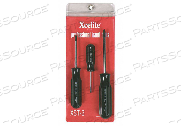 3-PIECE SUPER-TRU TIP SCREWDRIVER SET by Xcelite