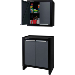 STACK-ON-MODULAR 2-DOOR PROJECT CENTER & WALL CABINET COMBO by Stack-On