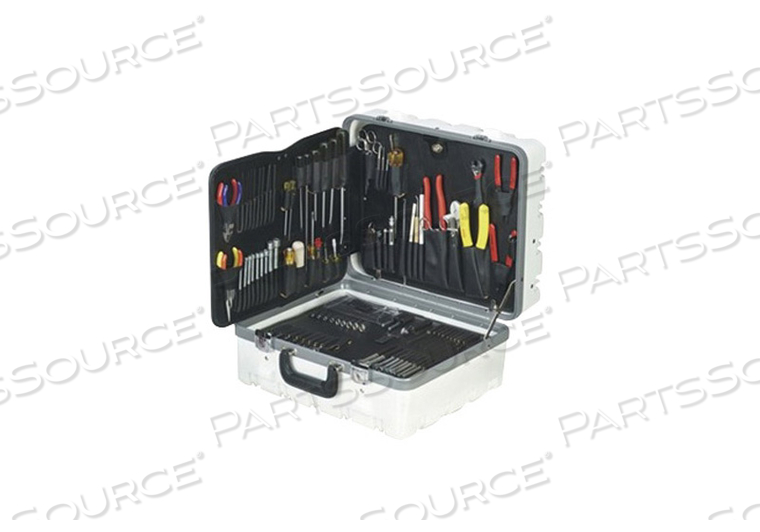 BIO-MEDICAL TECHNICIAN'S TOOL KIT, SUPER TOUGH CASE, GRAY by JENSEN Tools + Supply Inc. (Formerly Stanley Supply & Services)