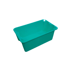 TOTELINE NEST AND STACK TOTE 780408 - 20-1/2" X 12-7/8" X 8", PKG QTY 10, GREEN by Molded Fiberglass