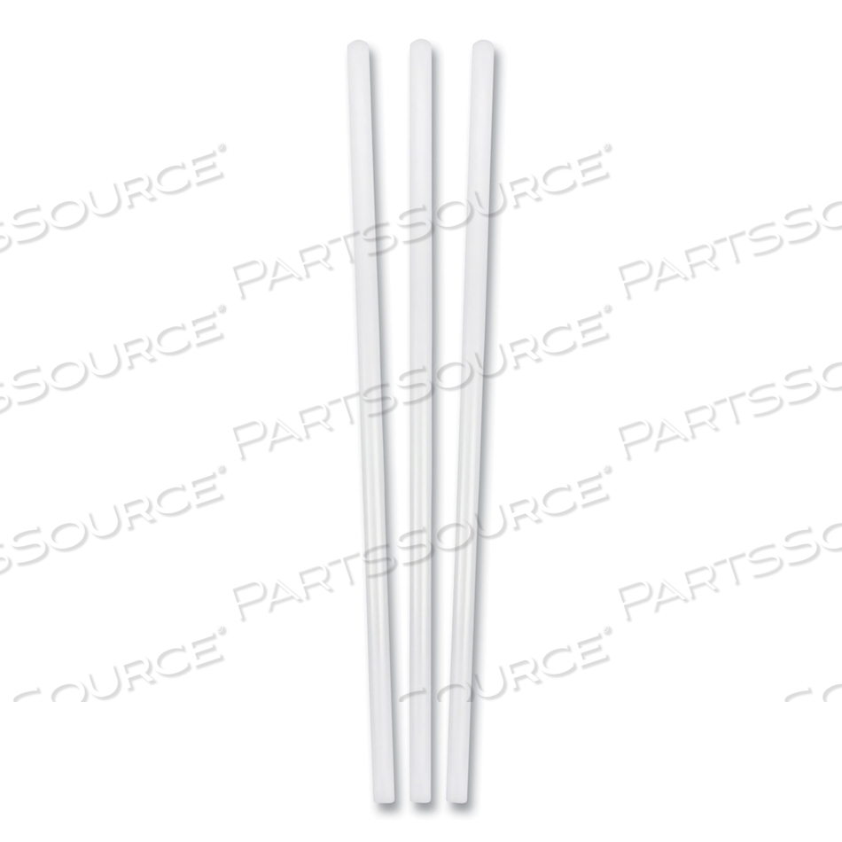 JUMBO PLASTIC STRAW, 7.75", CLEAR, 500/BOX, 24 BOXES/CARTON 