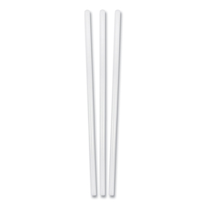 JUMBO PLASTIC STRAW, 7.75", CLEAR, 500/BOX, 24 BOXES/CARTON by Berkley Square