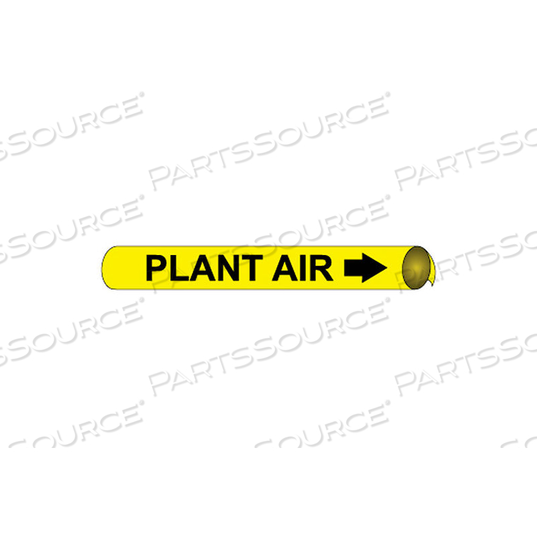 PRECOILED AND STRAP-ON PIPE MARKER - PLANT AIR by National Marker Company