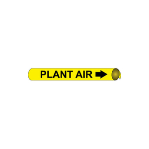 PRECOILED AND STRAP-ON PIPE MARKER - PLANT AIR by National Marker Company