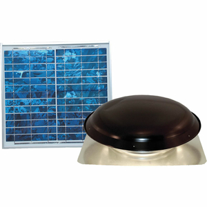 SOLAR POWER ATTIC VENTILATOR, BLACK by Ventamatic