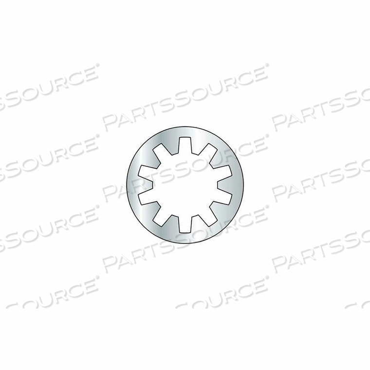 12MM - INTERNAL TOOTH LOCK WASHER - STEEL - ZINC - DIN 6797J - PKG OF 100 