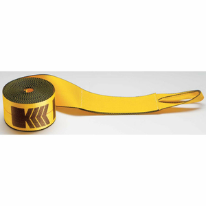 WINCH STRAP WITH LOOP - 30' X 4" GOLD by Kinedyne Corporation