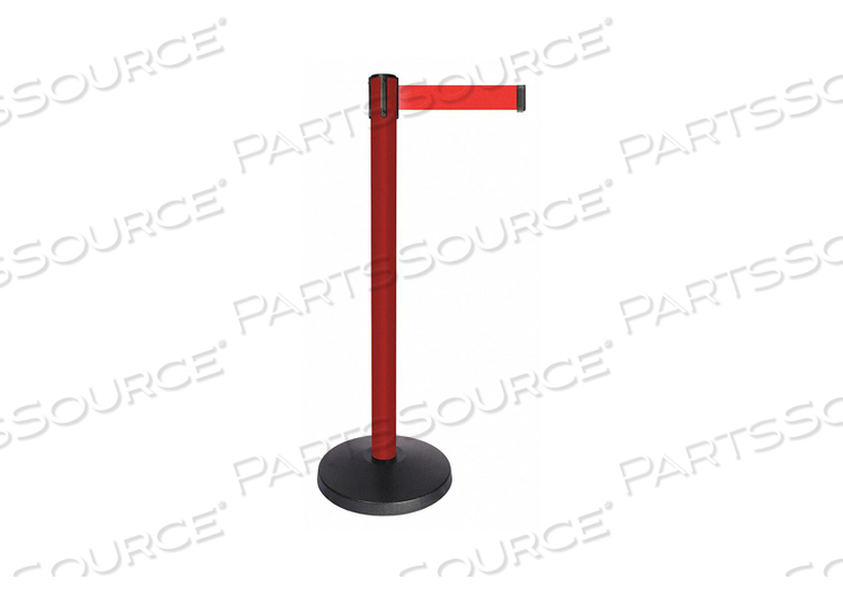 BARRIER POST W/BELT RED POST RED BELT by Queueway