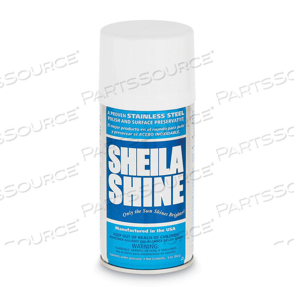 STAINLESS STEEL CLEANER AND POLISH, 10 OZ AEROSOL SPRAY by Sheila Shine STAINLESS STEEL CLEANER AND POLISH, 10 OZ AEROSOL SPRAY by Sheila Shine