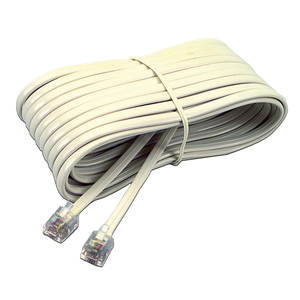 TELEPHONE EXTENSION CORD, PLUG/PLUG, 25 FT, IVORY by Softalk