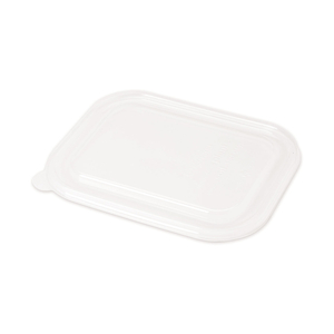 DISPOSABLE FOOD CONTAINER LID, CLEAR, PLASTIC, 32 OZ_48 OZ CAPACITY by World Centric