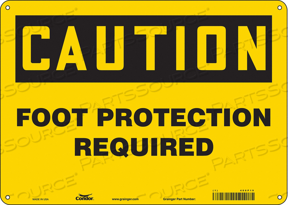 SAFETY SIGN 10 H 10 W ALUMINUM 